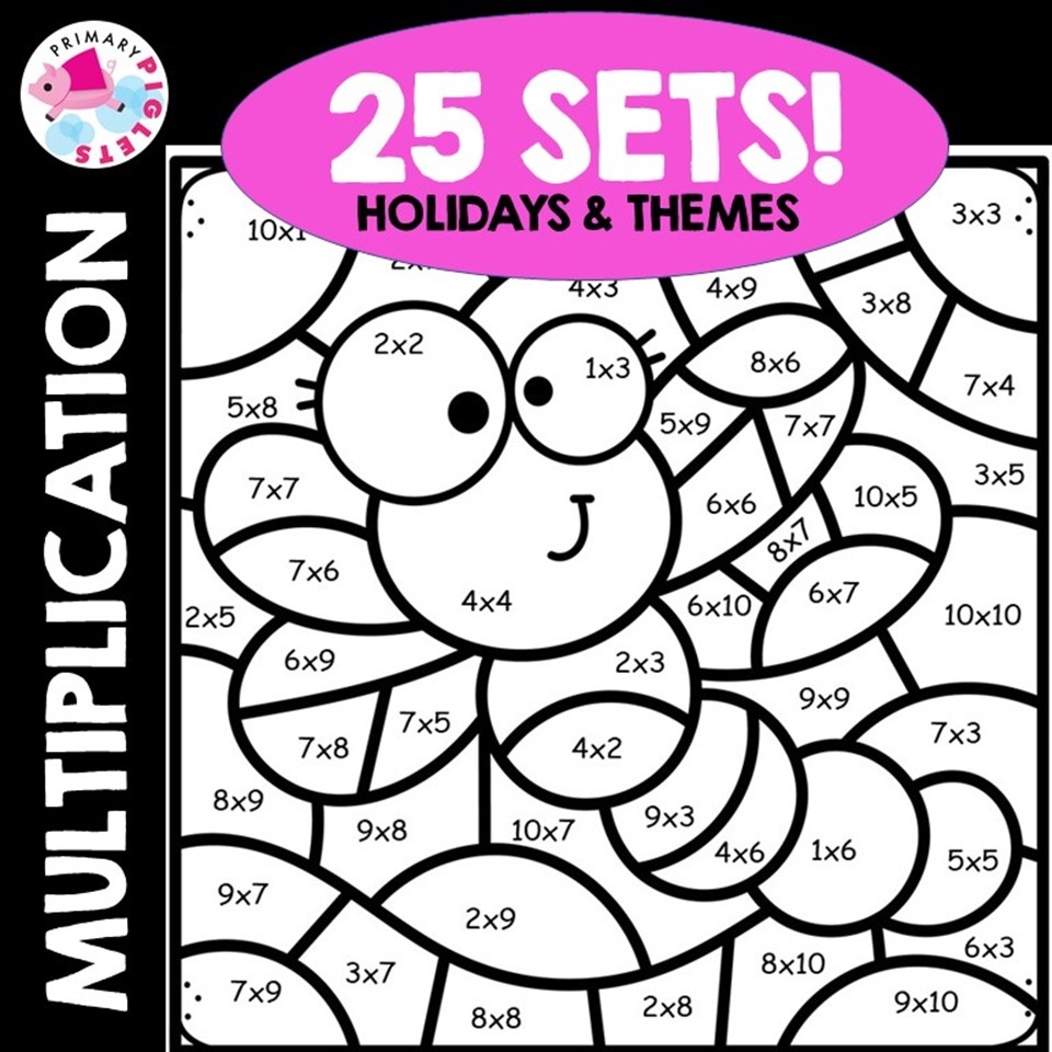 Multiplication Color By Code Multiplication Color By Number Multiplication Color By Code Multiplication Color By Number