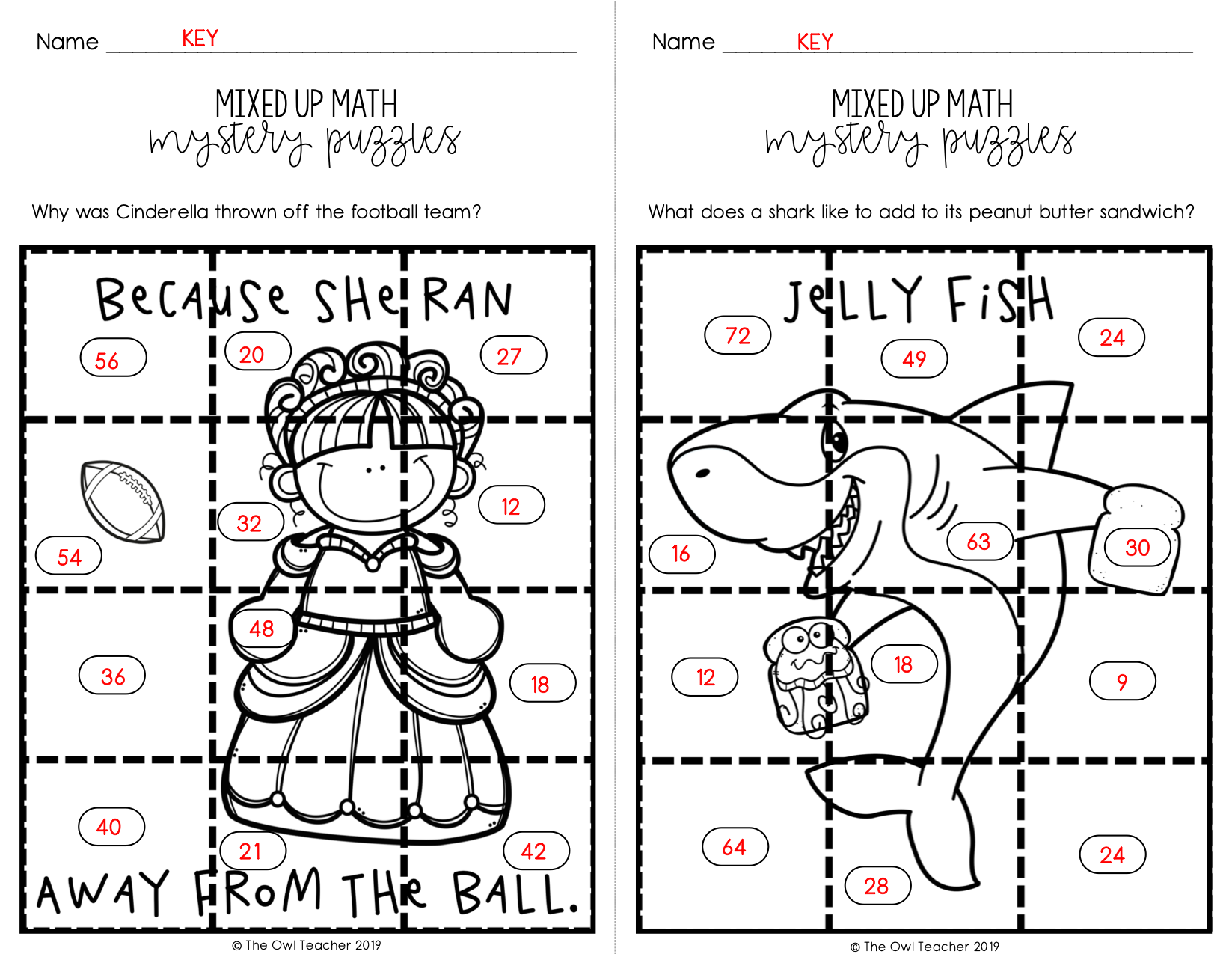 Multiplication Fact Fluency Mixed Up Puzzle Printable U0026 Digital Google The Owl Teacher