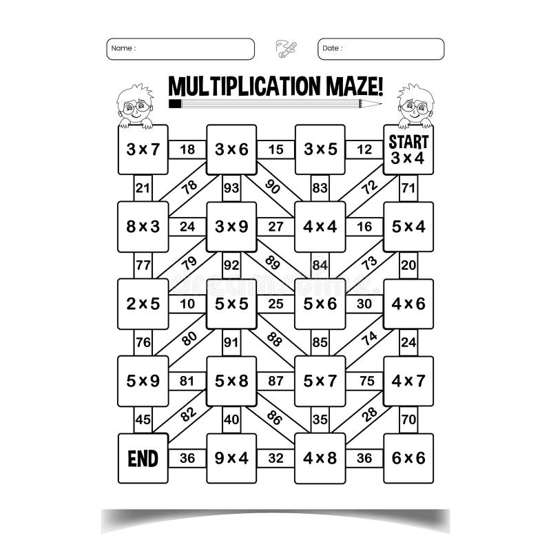 Multiplication Maze Stock Illustrations 148 Multiplication Maze Multiplication Maze Stock Illustrations 148 Multiplication Maze