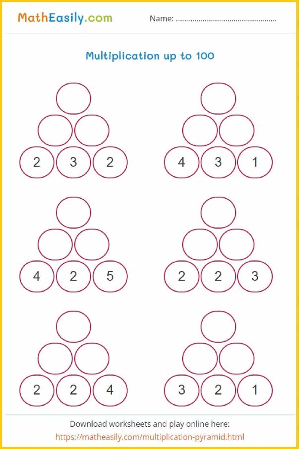 Multiplication Picture Puzzles