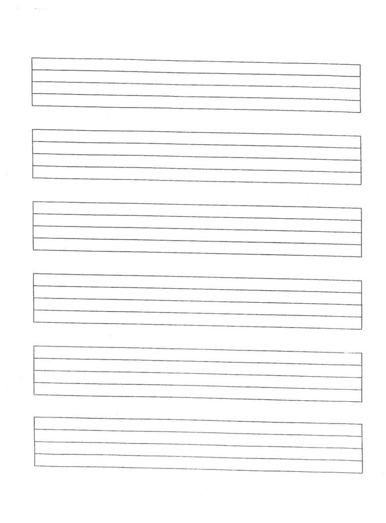 Music Stave Printable Printable Party Favors