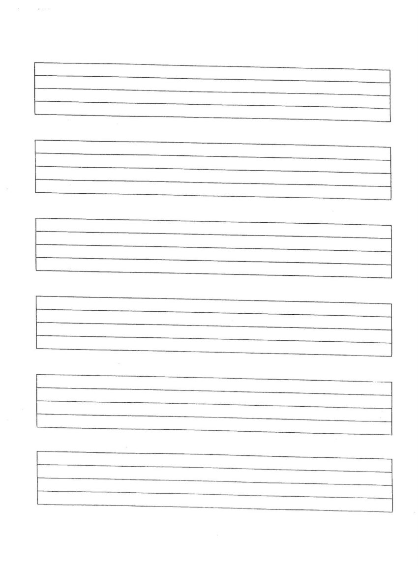 Music Stave Printable Printable Party Favors