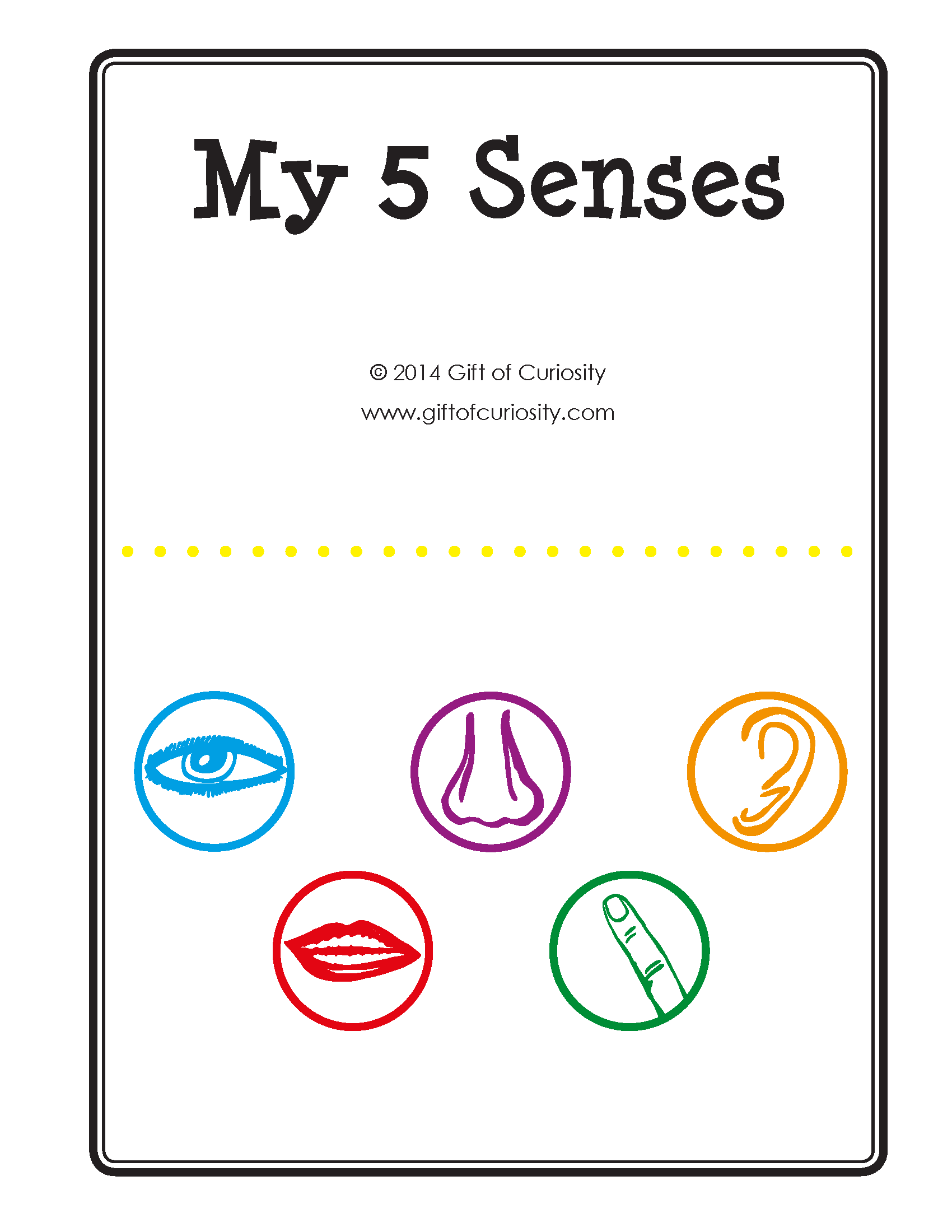 My 5 Senses Book Gift Of Curiosity My 5 Senses Book Gift Of Curiosity