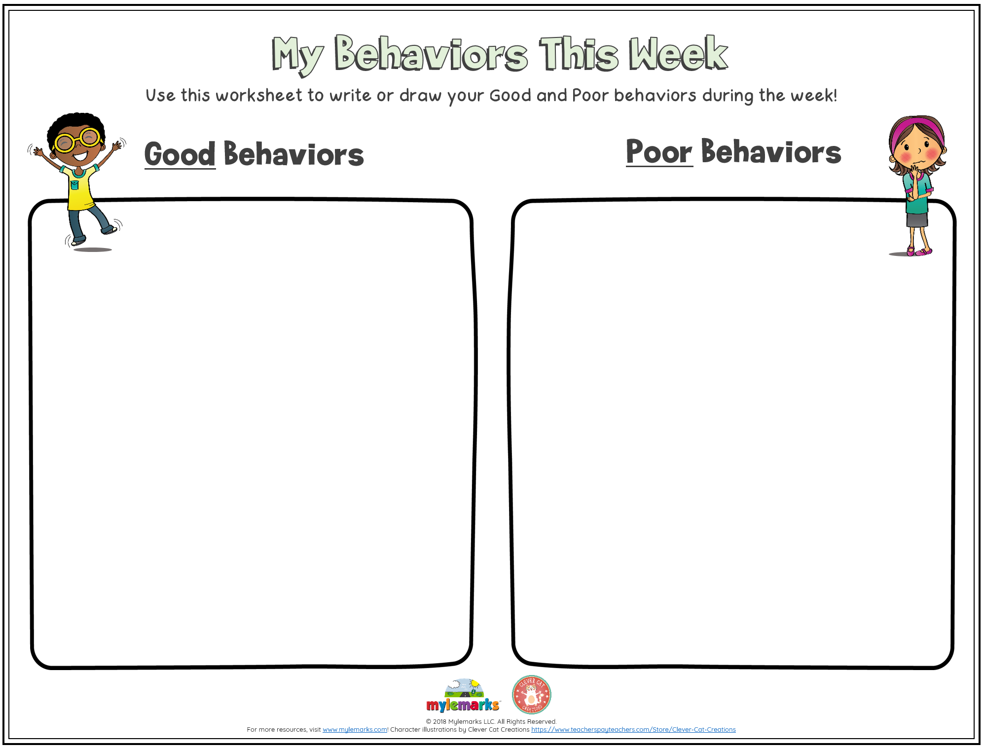 My Behaviors This Week F My Behaviors This Week F