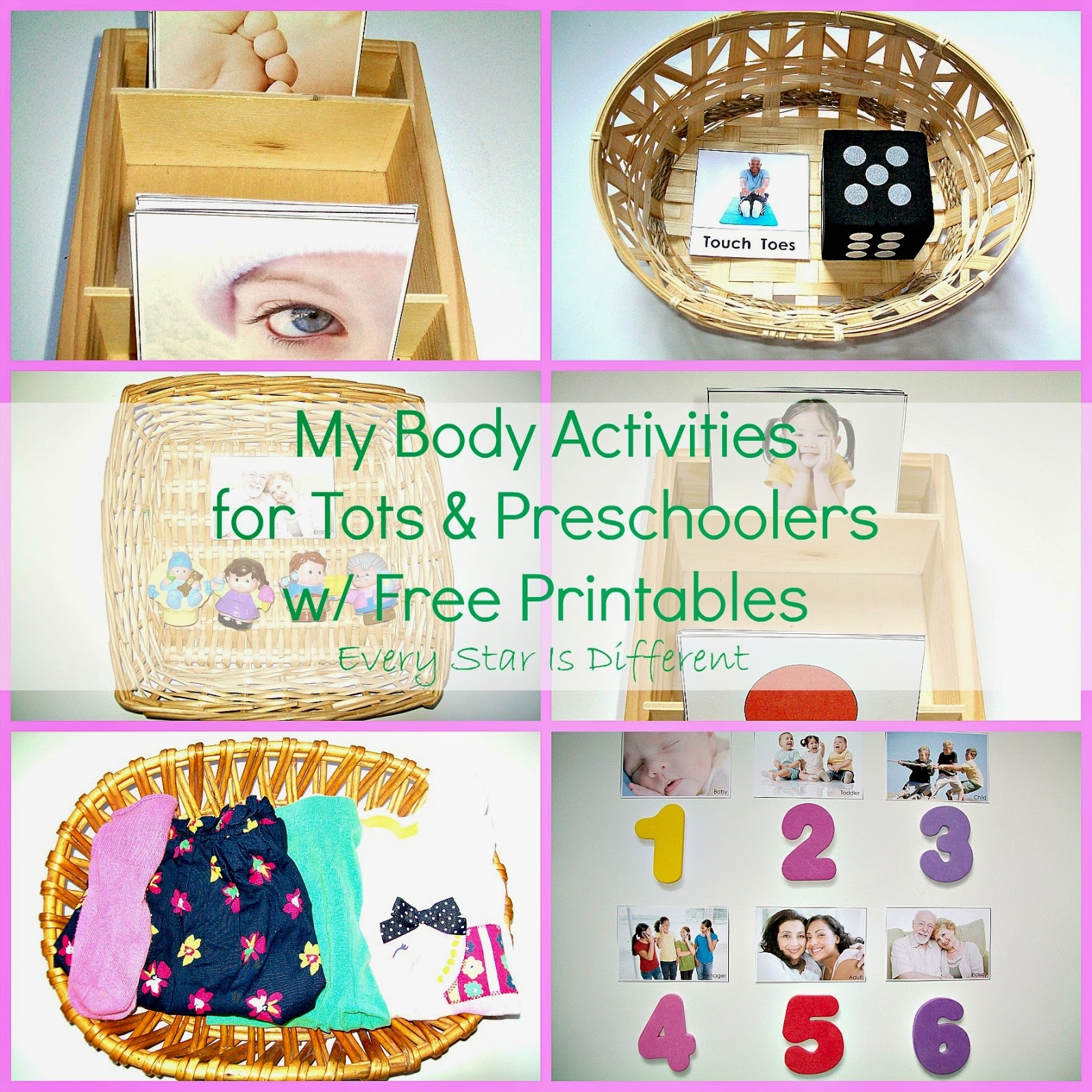 Human Body Preschool Free Printables