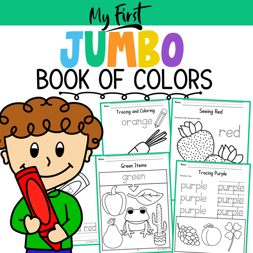My First JUMBO Book Of Colors Made By Teachers My First JUMBO Book Of Colors Made By Teachers