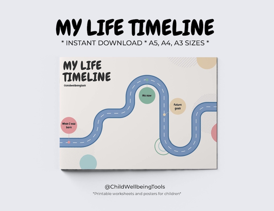 MY LIFE TIMELINE Printable Worksheet Kids Journal Insert Template Significant Events Tools Social Work Therapy School Counselor Etsy MY LIFE TIMELINE Printable Worksheet Kids Journal Insert Template Significant Events Tools Social Work Therapy School Counselor Etsy