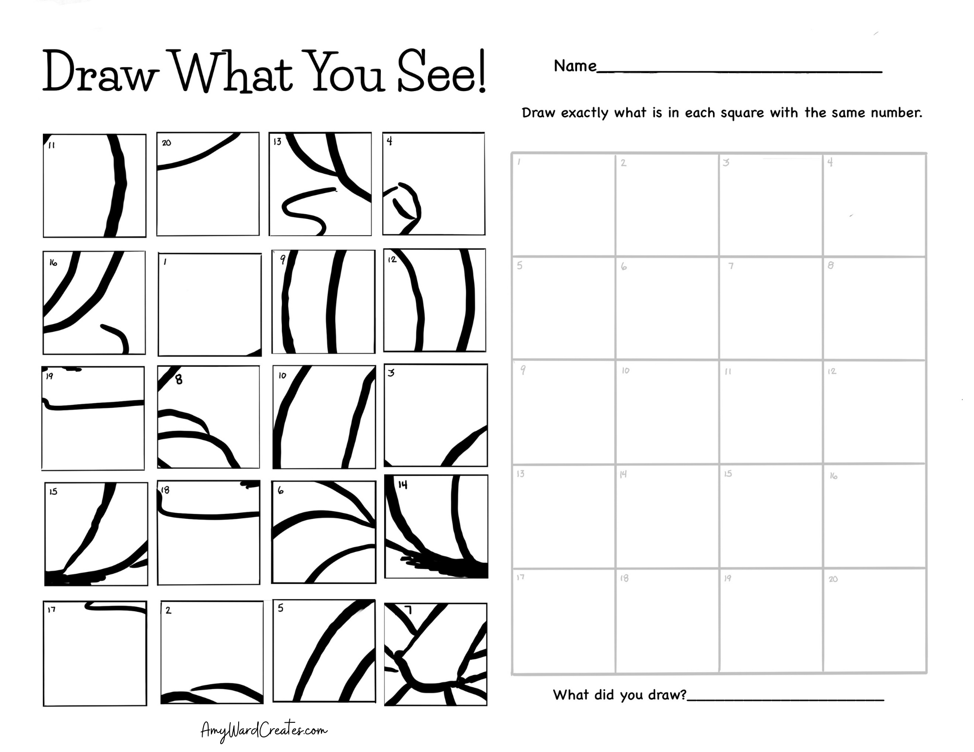 Free Printable Grid Art Worksheets Free Printable Grid Art Worksheets