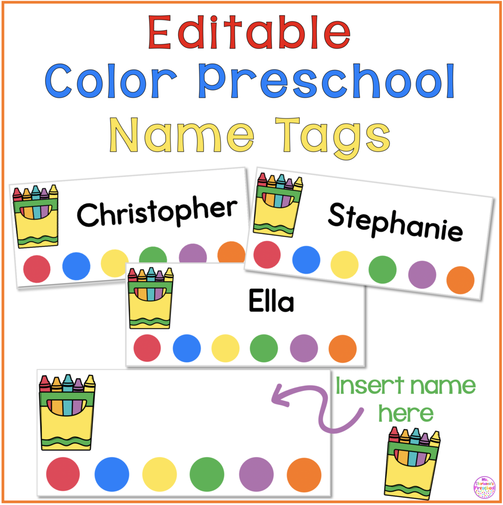 Name Tag Preschool Printables Name Tag Preschool Printables
