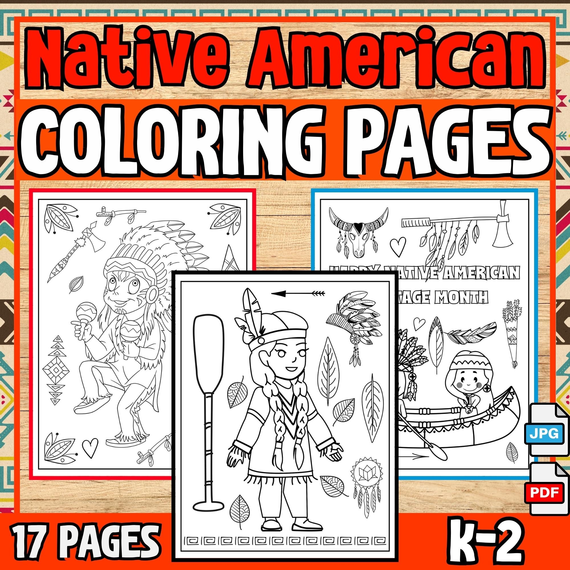 Native American Heritage Month Coloring Pages November Activities Worksheets Made By Teachers