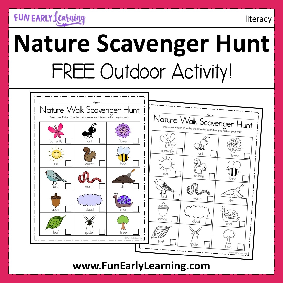 Preschool Number Hunt Printable Preschool Number Hunt Printable