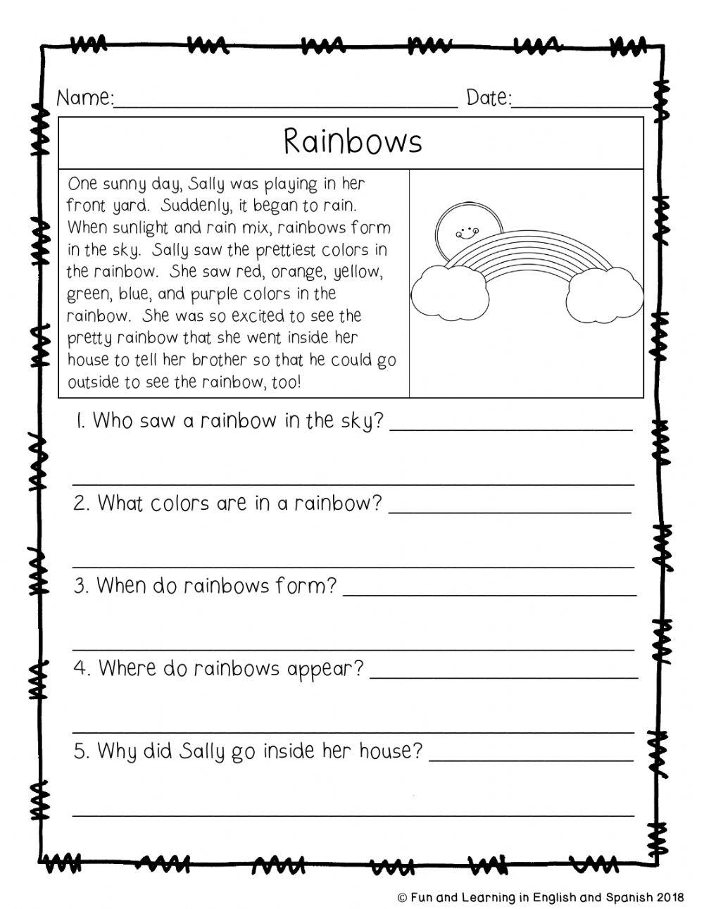 Ks2 Printable Comprehension Worksheets