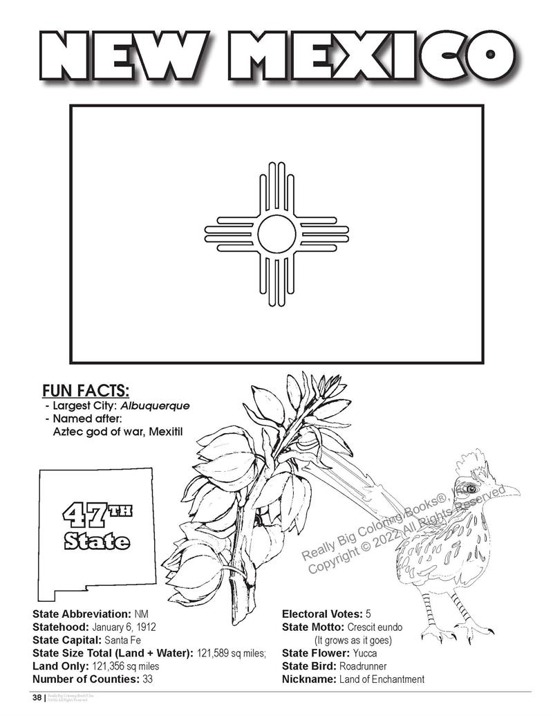 New Mexico State Coloring Book Imprint Coloring Books New Mexico State Coloring Book Imprint Coloring Books