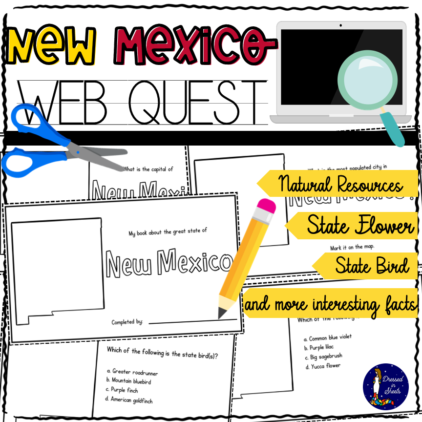 New Mexico WebQuest Printable Book Made By Teachers New Mexico WebQuest Printable Book Made By Teachers