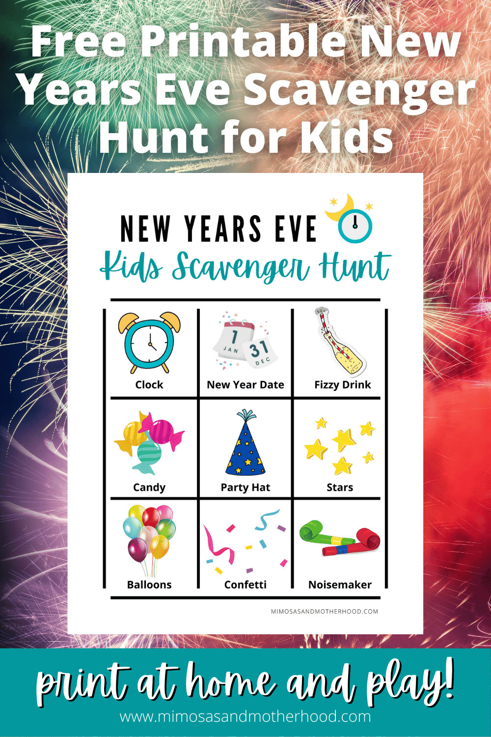 New Years Eve Preschool Printables