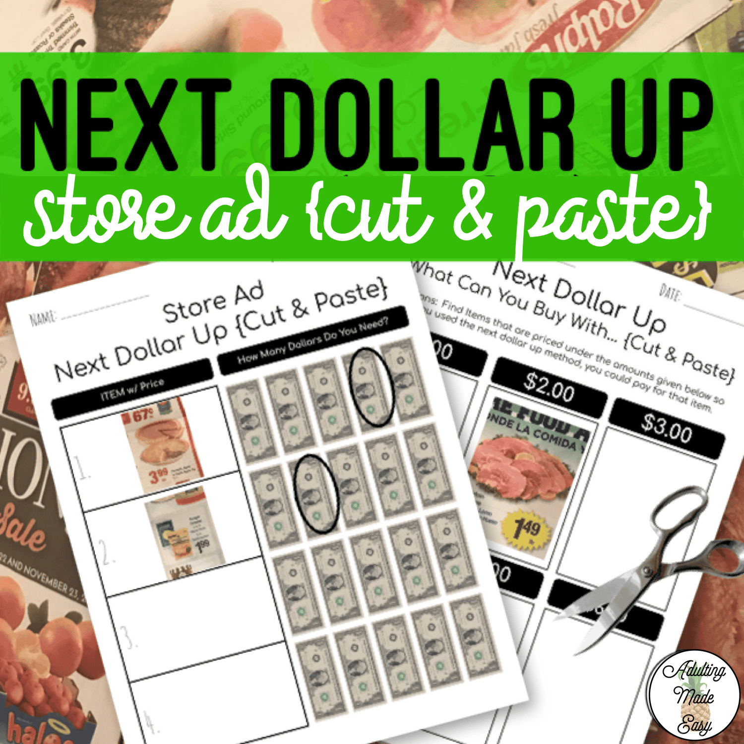 Free Printable Next Dollar Up Worksheets Free Printable Next Dollar Up Worksheets