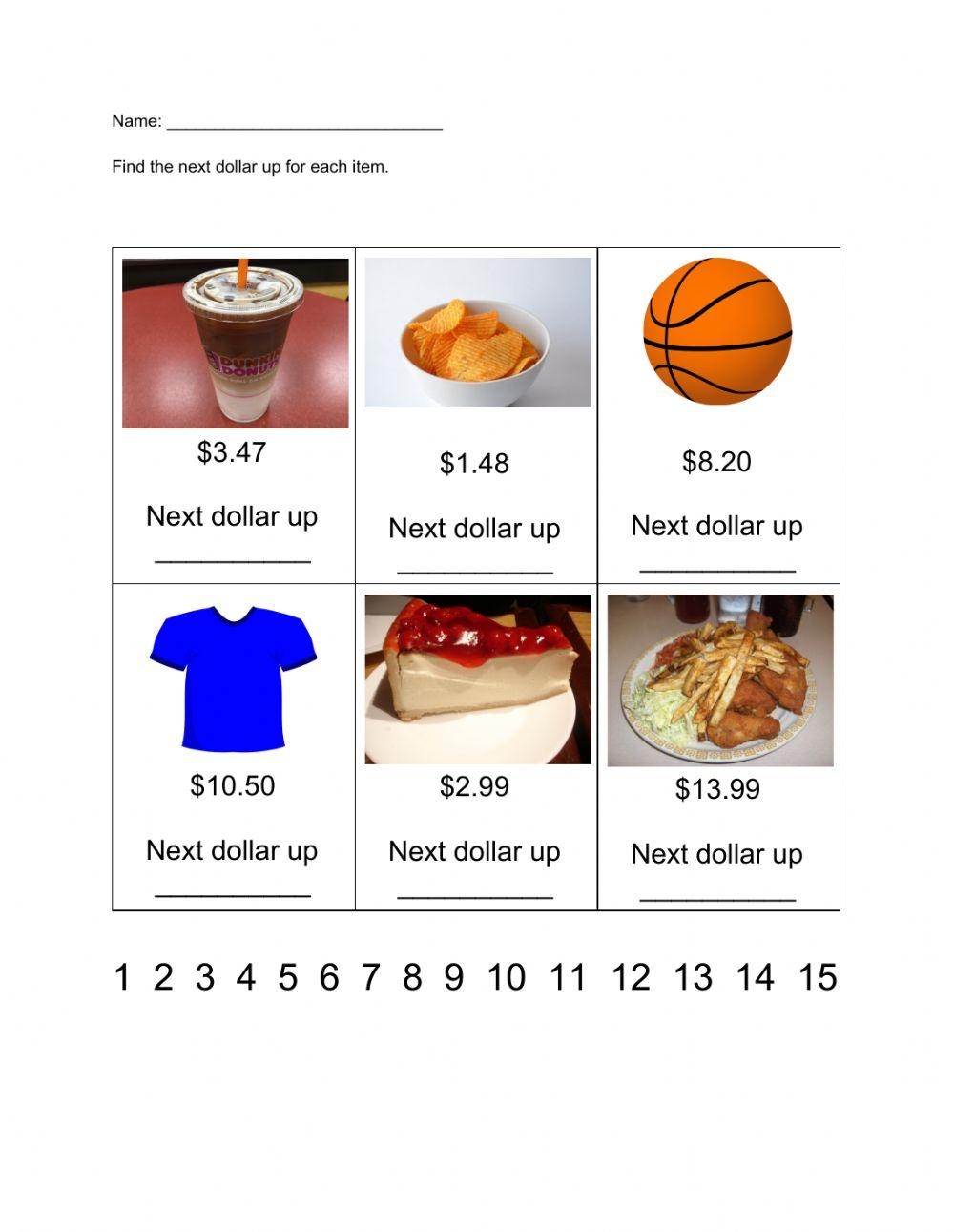 Next Dollar Up Worksheet Live Worksheets Worksheets Library Next Dollar Up Worksheet Live Worksheets Worksheets Library