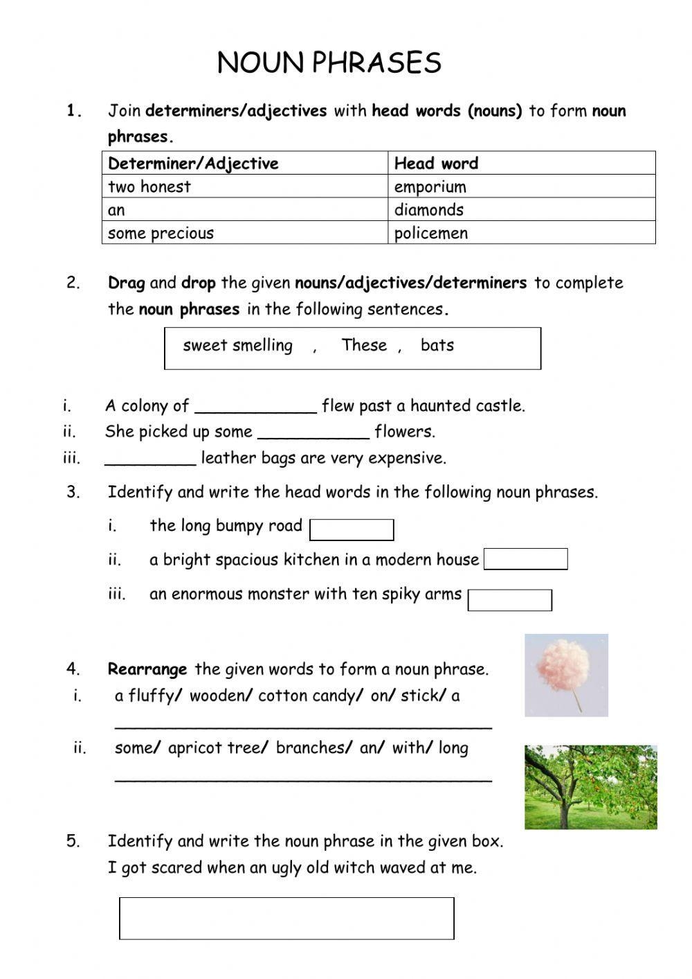 Noun Phrases Worksheet Worksheets Library Noun Phrases Worksheet Worksheets Library