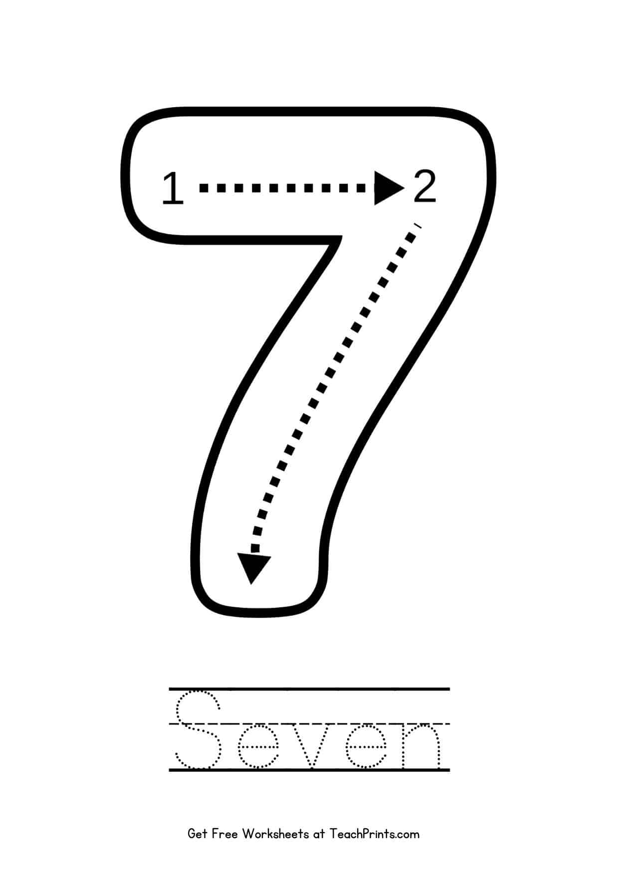 Printable Worksheets For The Number 7 Printable Worksheets For The Number 7