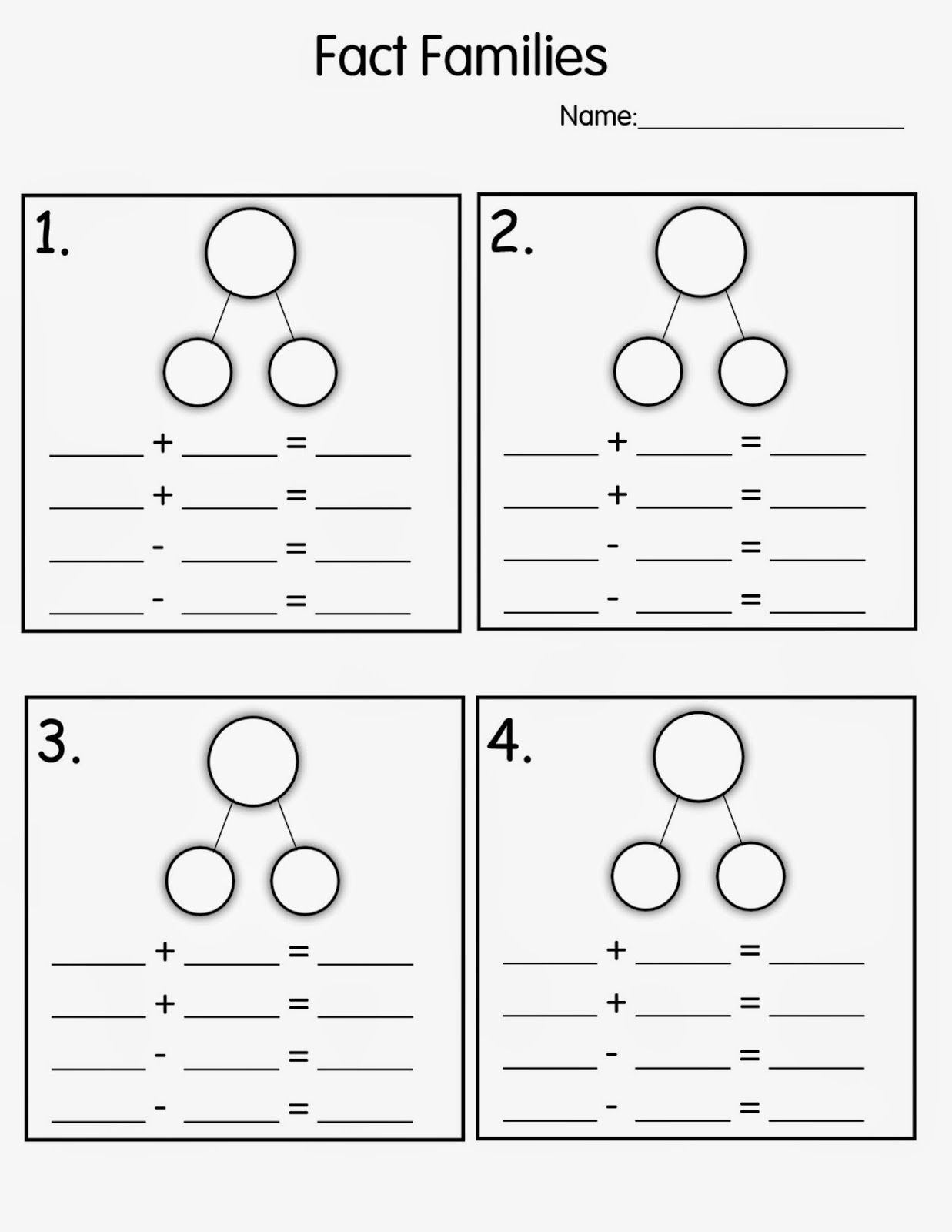 Number Family Worksheets For Kids Activity Shelter Fact Family Worksheets Library Number Family Worksheets For Kids Activity Shelter Fact Family Worksheets Library