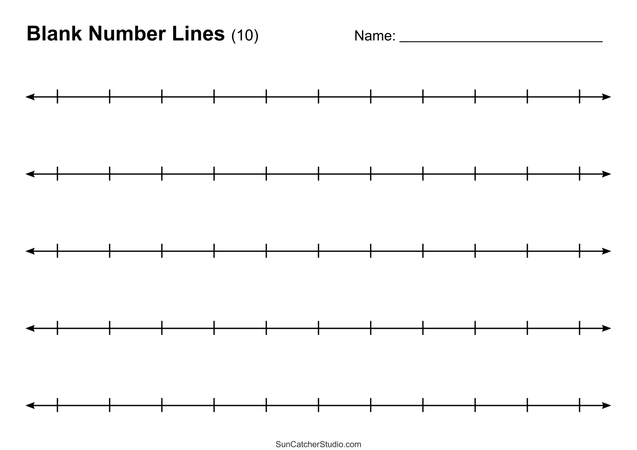 Number Lines Integers Decimals Blank Missing Numbers Free Number Lines Integers Decimals Blank Missing Numbers Free