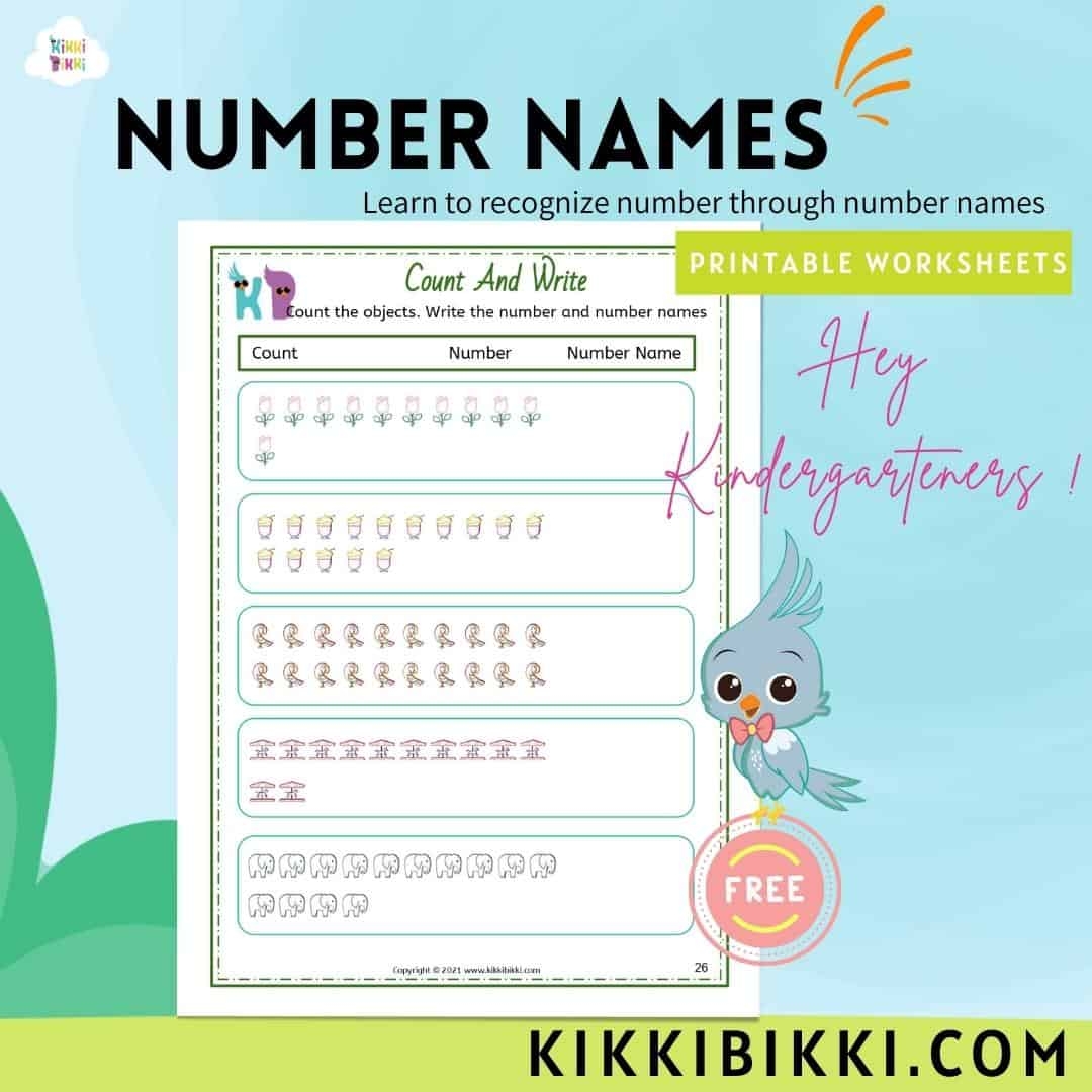 Free Printable Number Name Worksheets