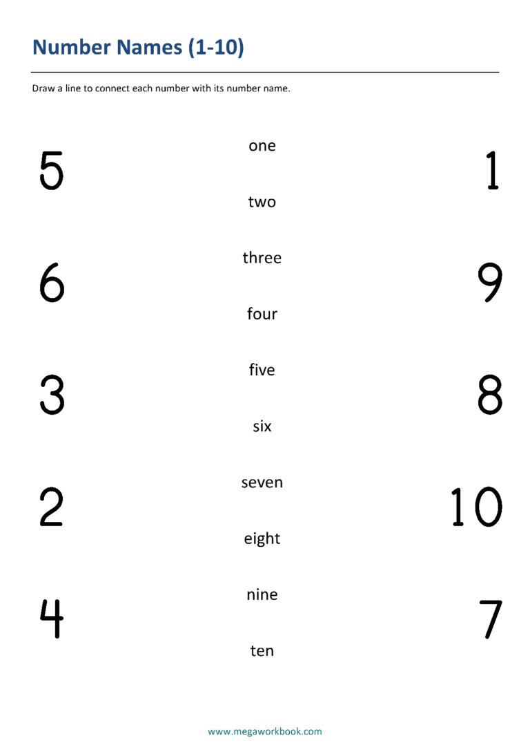 Number Names Worksheets Write Number In Words MegaWorkbook