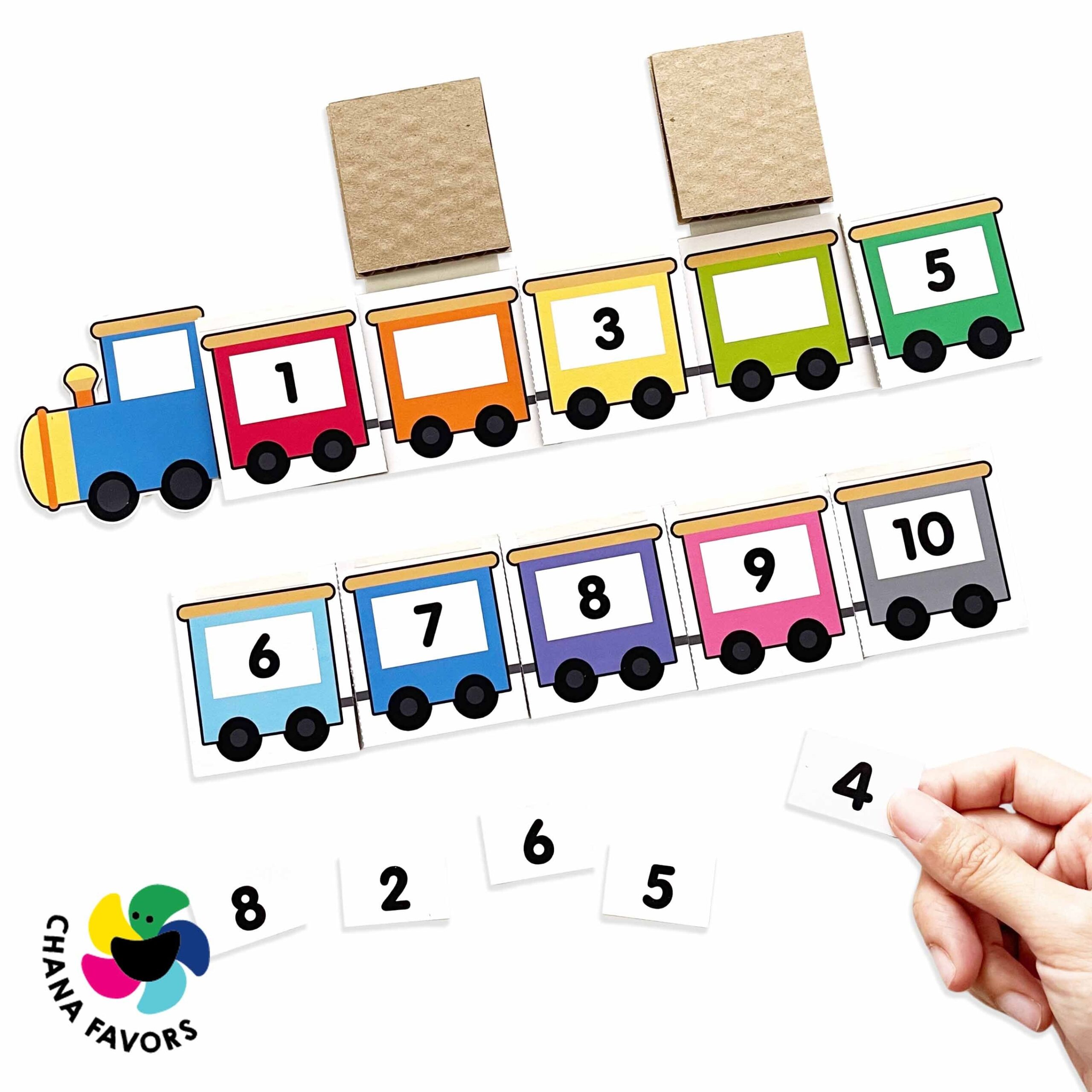 Number Train Express Printable PDF Download Only Count Number Train Express Printable PDF Download Only Count