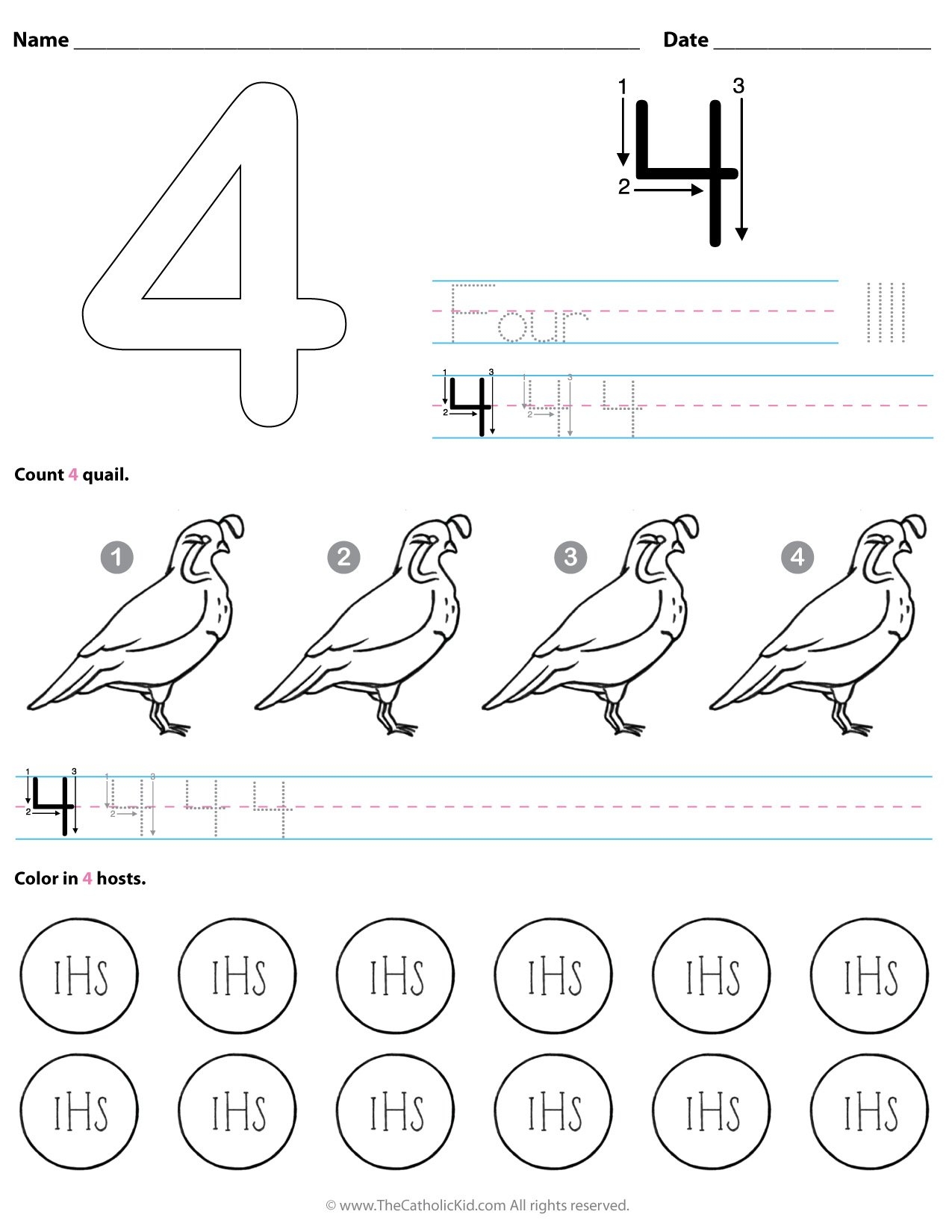Number Worksheets Download Pack