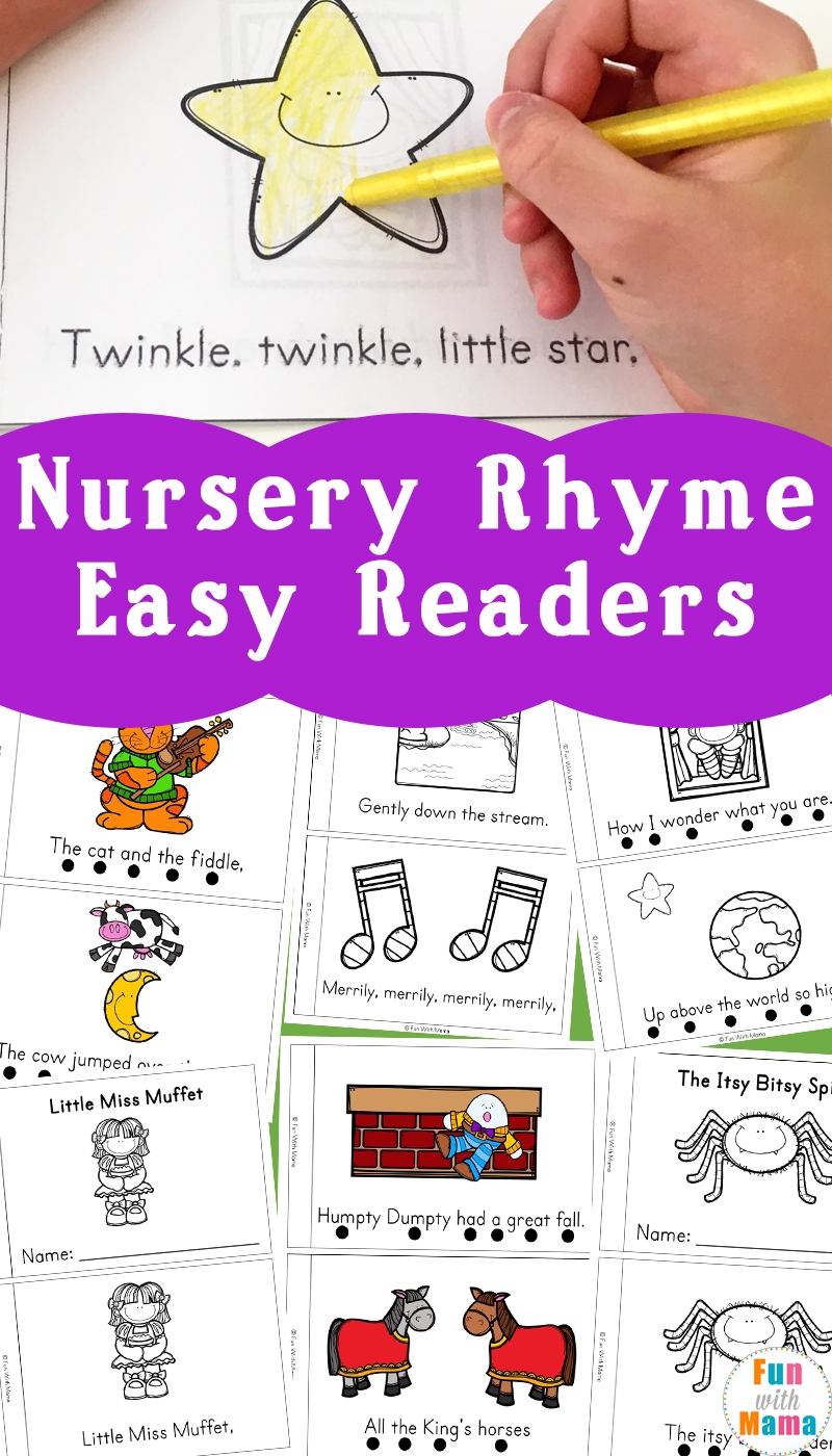 Nursery Rhyme Easy Reader Books Fun With Mama