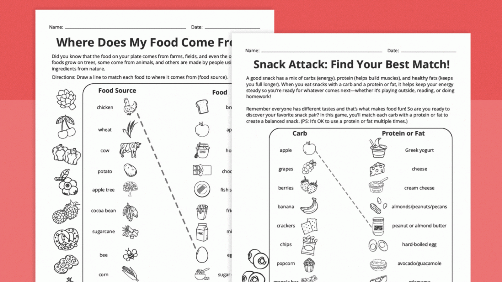 Nutrition Worksheet Bundle Free Printables Nutrition Worksheet Bundle Free Printables