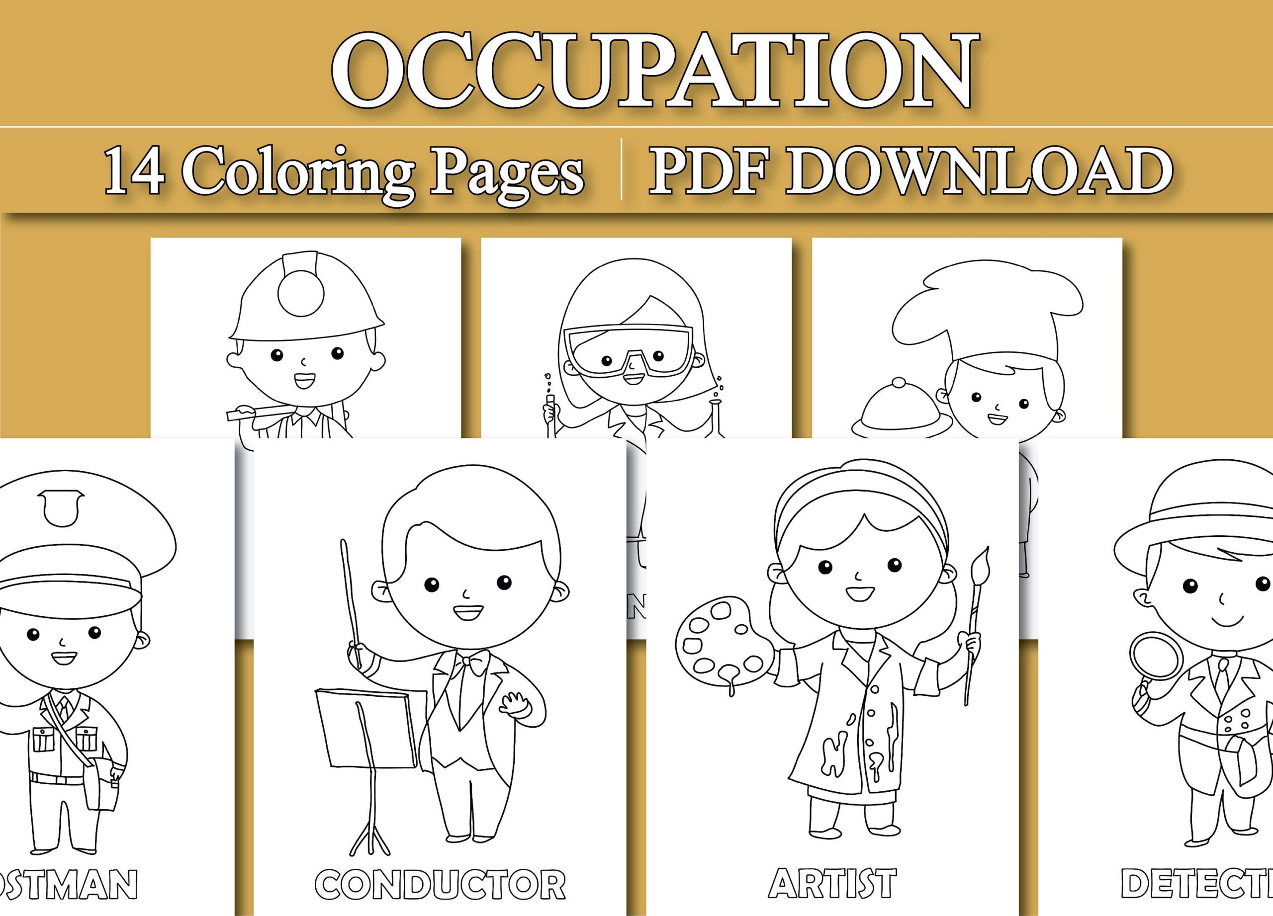 Occupation Coloring Pages For Job Coloring Pages printable PDF Occupation Coloring Pages For Job Coloring Pages printable PDF