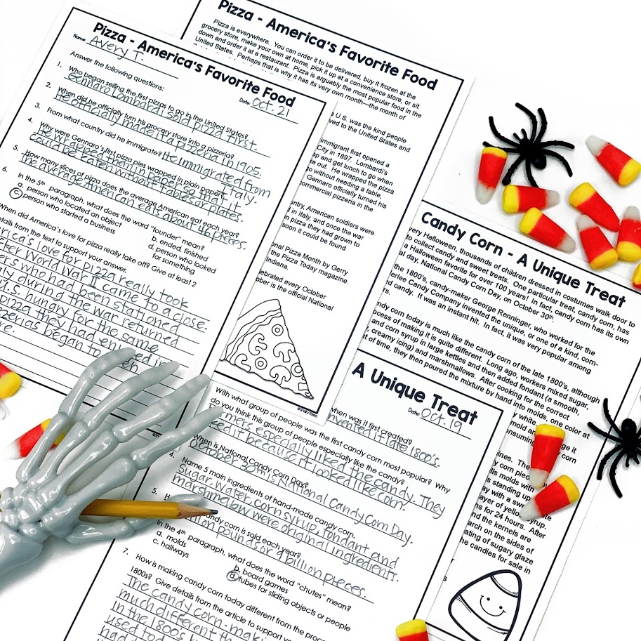 Upper Elementary Reading Comprehension Worksheets