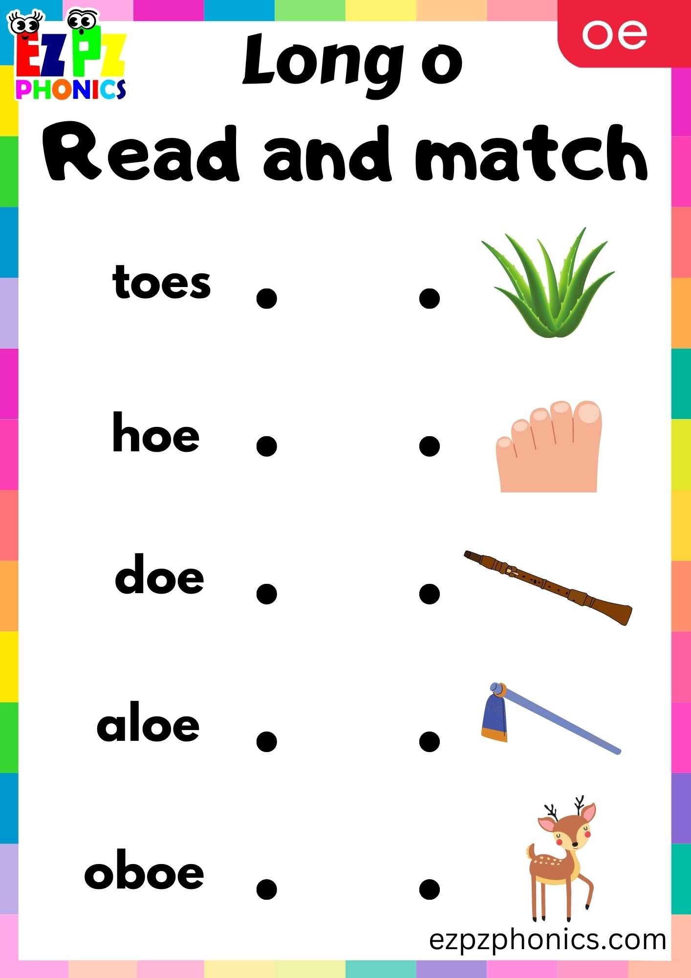 Long Vowel O Printable Worksheets Long Vowel O Printable Worksheets