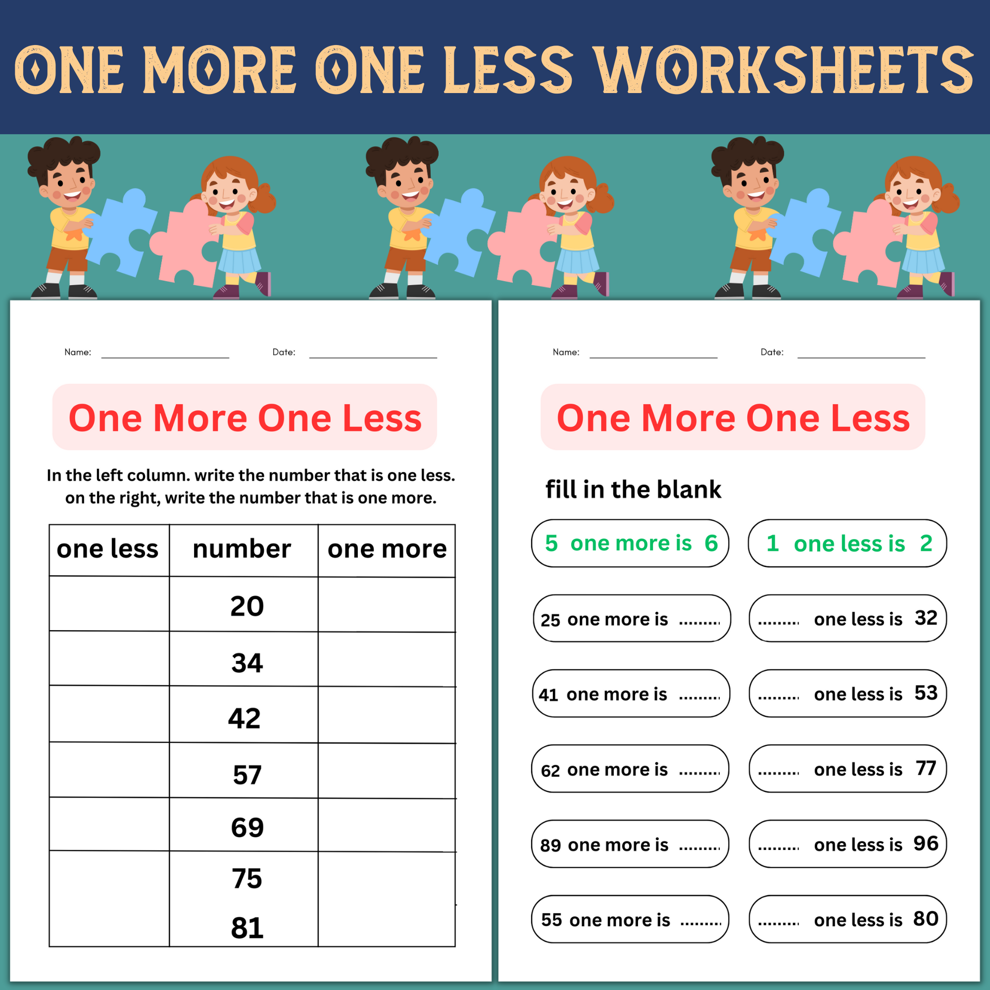 One More Worksheets For Kindergarten Printable One More Worksheets For Kindergarten Printable