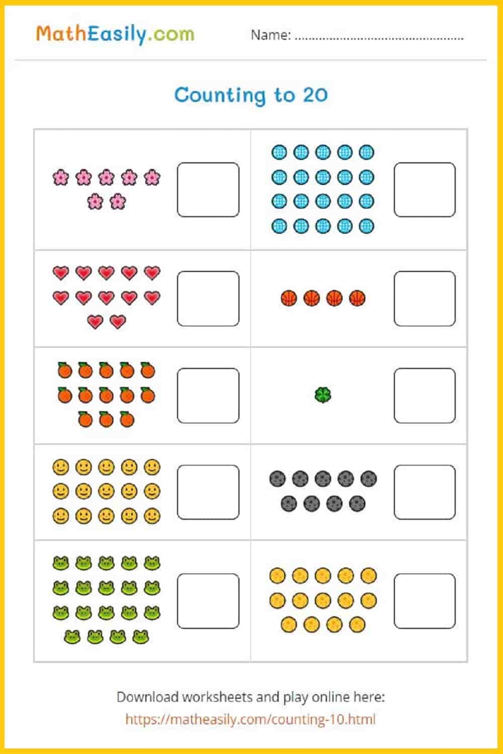 Counting To 20 Worksheets Free Printable Counting To 20 Worksheets Free Printable