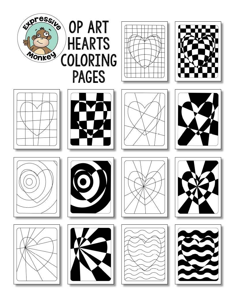Op Art Drawing Bundle Of Lessons