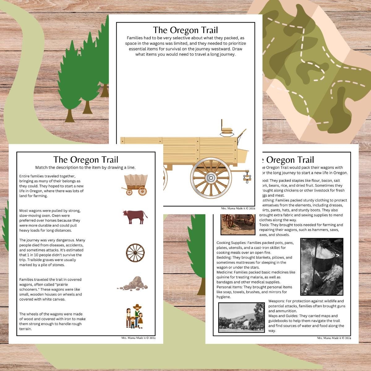 Free Printable Oregon Trail Worksheets Free Printable Oregon Trail Worksheets