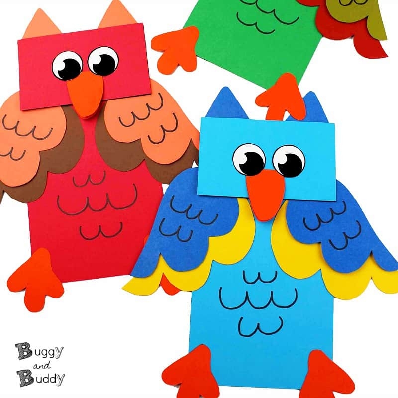 Owl Paper Bag Puppet Craft For Kids Buggy And Buddy Owl Paper Bag Puppet Craft For Kids Buggy And Buddy