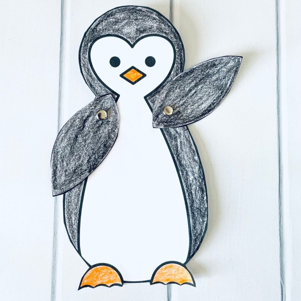 Paper Penguin Craft With Flippers That Move Free Printable Paper Penguin Craft With Flippers That Move Free Printable