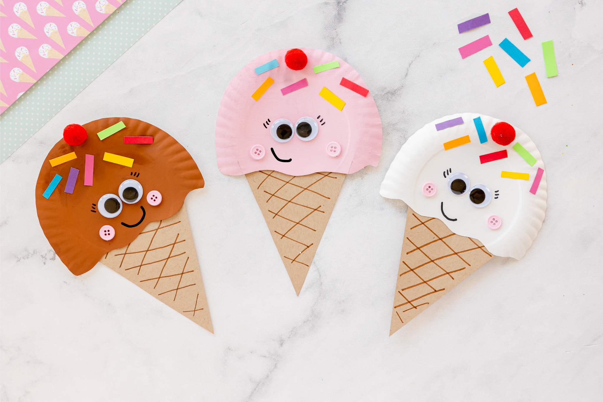 Paper Plate Ice Cream Cones Made To Be A Momma Paper Plate Ice Cream Cones Made To Be A Momma