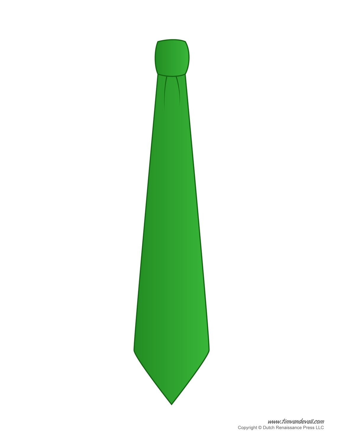 Free Printable Tie Template For Preschool