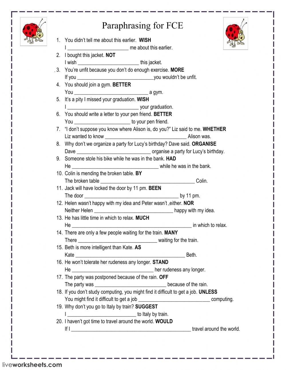 Paraphrasing Interactive And Downloadable Worksheet You Can Do Worksheets Library Paraphrasing Interactive And Downloadable Worksheet You Can Do Worksheets Library