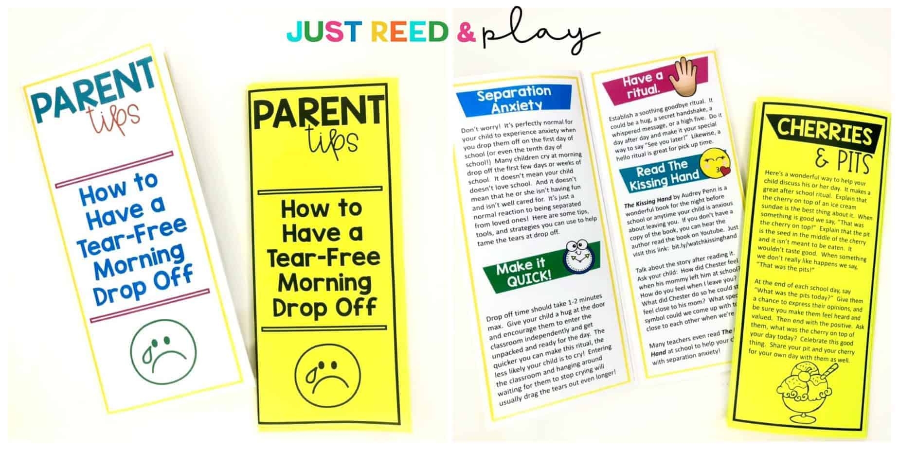 Parent Brochure Morning Drop Off Tips Just Reed U0026 Play Parent Brochure Morning Drop Off Tips Just Reed U0026 Play