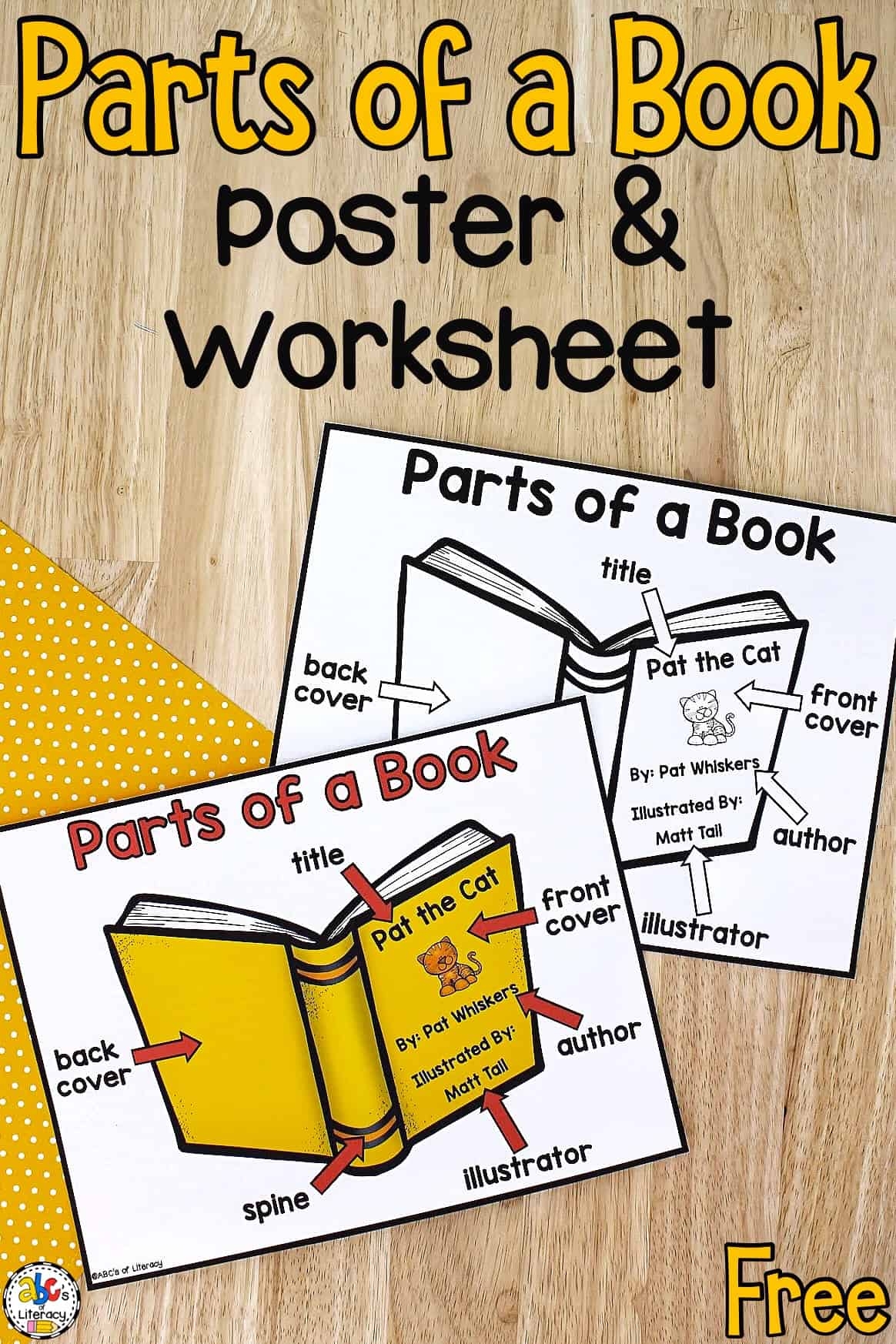 Parts Of A Book Poster U0026 Worksheet Free Printables Parts Of A Book Poster U0026 Worksheet Free Printables