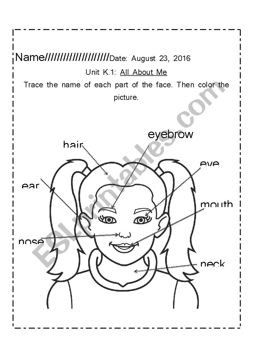 Parts Of The Face Diagram ESL Worksheet By Mtoste Parts Of The Face Diagram ESL Worksheet By Mtoste