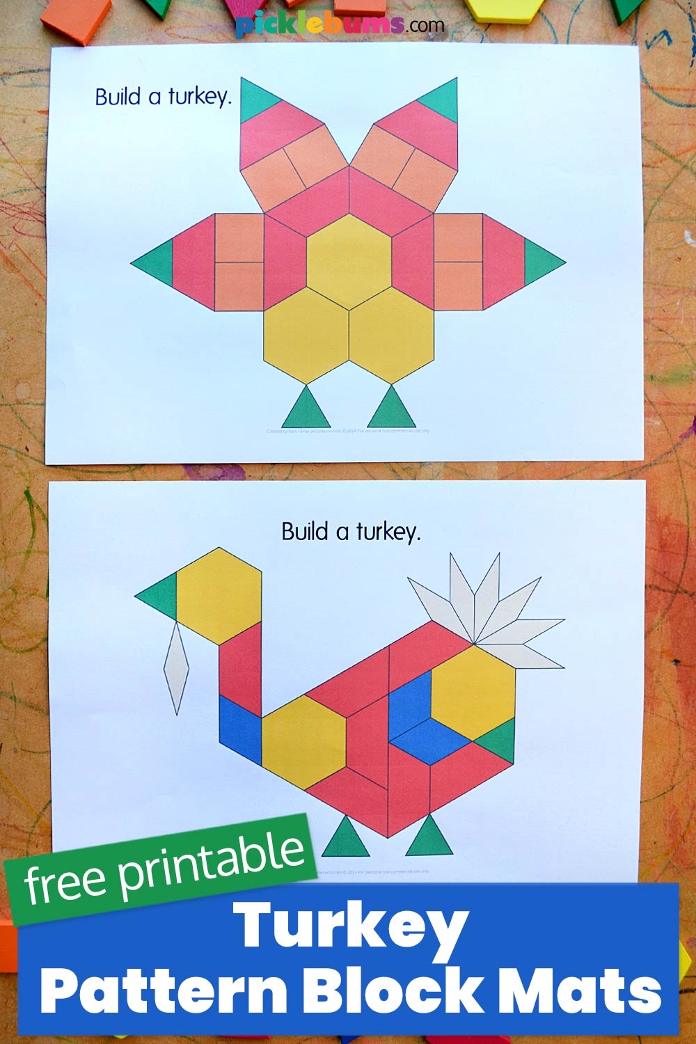 Free Printable Turkey Patterns For Preschoolers