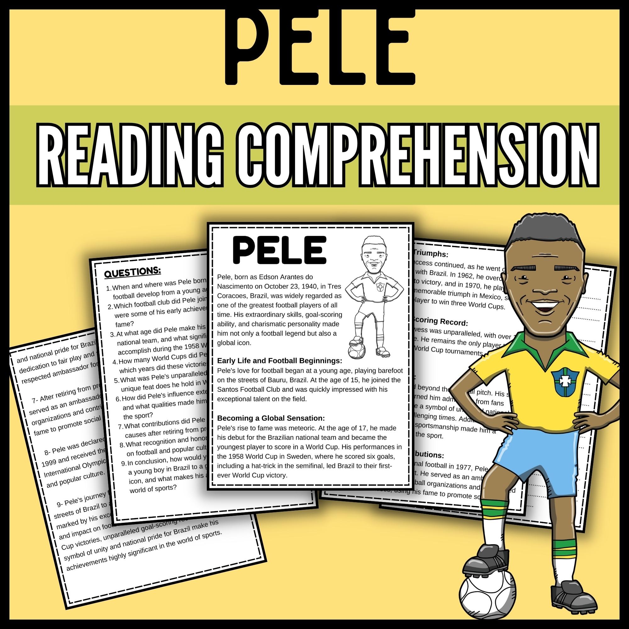 Pele Reading Comprehension Passage Hispanic Heritage Month 