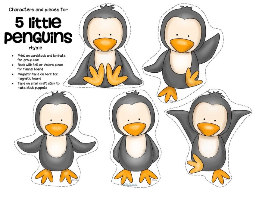 Penguins Theme Activities And Printables For Preschool And Kindergarten KIDSPARKZ