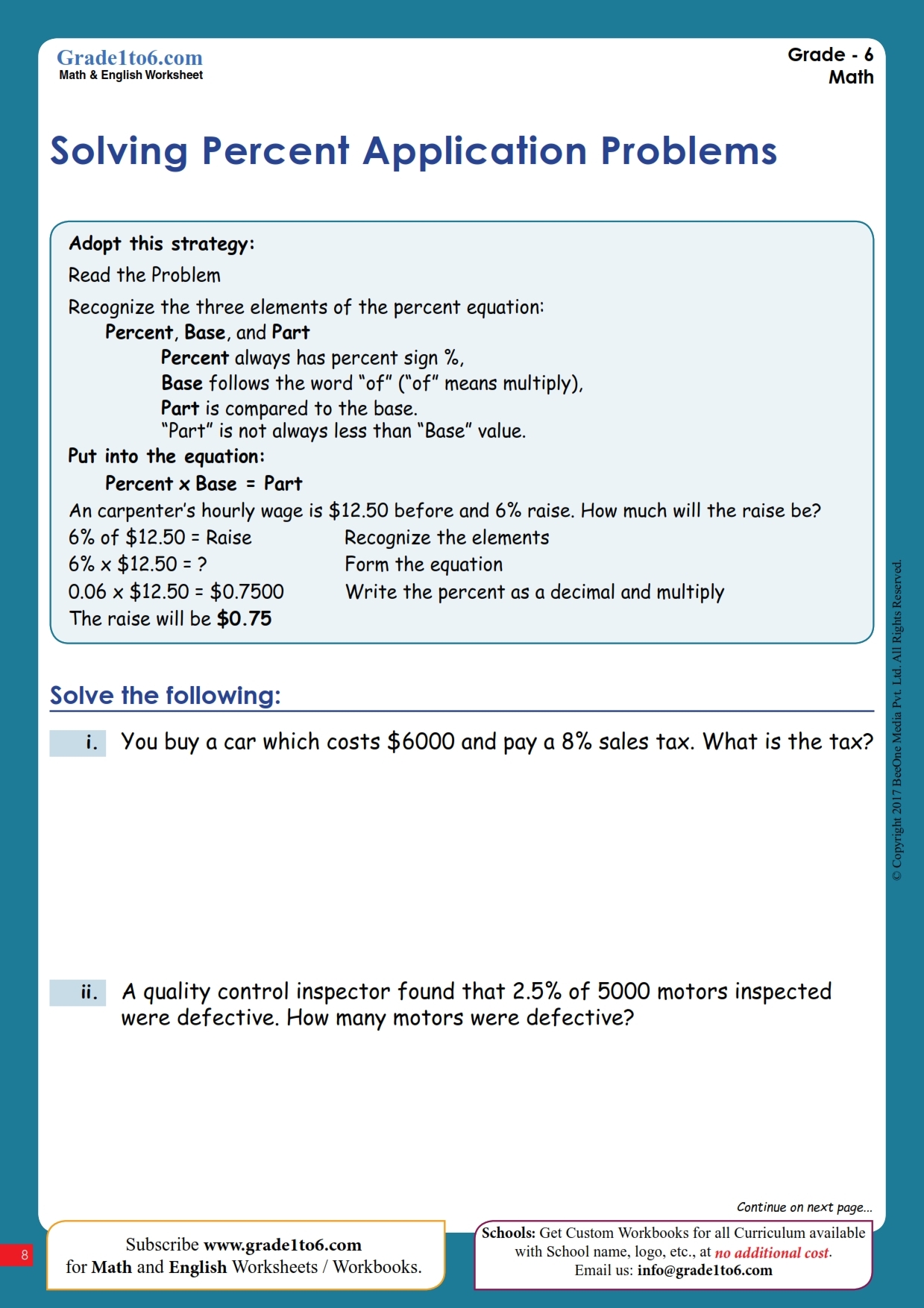 Word Problems 6th Grade Worksheets Free Word Problems 6th Grade Worksheets Free